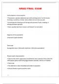 NR602 FINAL EXAM QUESTIONS & ANSWERS&vert; 100&percnt; SATISFACTION GUARANTEE
