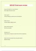 NR 601 final exam review Questions & Answers&vert; 100&percnt; satisfaction guarantee