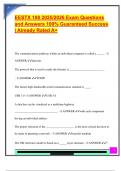 EEST 108 EXAM PACKAGE DEAL QUESTIONS AND VERIFIED DETAILED ANSWERS &vert; 100&percnt; GUARANTEED PASS &vert; ALREADY GRADED A&plus;