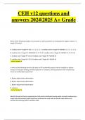&colon; CEH v12 Exam &ndash; Tested Questions with Verified Correct Answers &lpar;Already Passed&rpar;