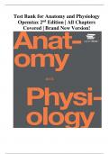 Test Bank For Anatomy and Physiology 2nd Edition by OpenStax&comma; All 28 Chapters Covered&comma; Verified Latest Edition