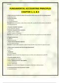 FUNDAMENTAL ACCOUNTING PRINCIPLES CHAPTER 1&comma; 2&comma; & 3