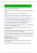 DEFENSE BASIC PRESERVATION AND PACKING ACTUAL TEST 2025&sol;2026 QUESTIONS AND ANSWERS RATED A&plus;