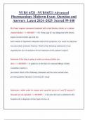 nurs6521 advanced pharmacology midterm exam question and answers latest 2024 2025