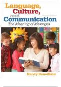 Language culture and communication 7th edition by bonvillain test bank&comma; latest 2025