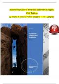 SolutionkManual kFor kFinancial kStatement kAnalysis&comma; 13thkEdition BykCharles kH&period; kGibson&comma; kVerifiedkChapter's k1k- k13k&vert; kComplete