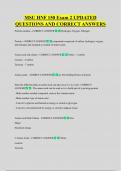 MSU HNF 150 Exam 2 UPDATED  QUESTIONS AND CORRECT ANSWERS