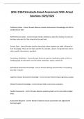 WGU D184 Standards-Based Assessment With Actual Solutions 2025&sol;2026 