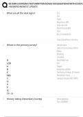 BC EMR LICENSING TEST &lpar;WRITTEN EXAM&rpar; 100 QUESTIONS WITH COMPLETE ANSWERS&sol;NEWEST UPDATE