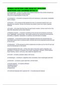 HUMAN NUTRITION CORE EXAM SET 2025&sol;2026 QUESTIONS AND ANSWERS RATED A&plus;