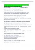 HUMAN NUTRITION EXAMINATION TEST 2025&sol;2026 QUESTIONS AND ANSWERS RATED A&plus;