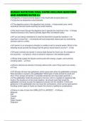 HUMAN NUTRITION FINAL PAPER 2025&sol;2026 QUESTIONS AND ANSWERS RATED A&plus;