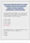 NURS 5220&sol; NURS5220 EXAM 2 TEST BANK &vert; COMPLETE 2025 ACTUAL EXAM WITH CORRECT VERIFIED ANSWERS &vert; GURANTEED A&plus; EXAM EXCELLENCE