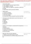 EEC1200 FINAL EXAM&sol;ACTUAL EXAM QUESTIONS WITH ACCURATE ANSWERS&sol;NEWEST UPDATE