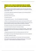 INDIANA LIFE & HEALTH INSURANCE END OF COURSE EXAMS 2025&sol;2026 QUESTIONS AND ANSWERS GRADED A&plus;