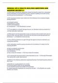 INDIANA LIFE & HEALTH 2025&sol;2026 QUESTIONS AND ANSWERS GRADED A&plus;