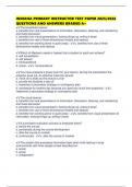 INDIANA PRIMARY INSTRUCTOR TEST PAPER 2025&sol;2026 QUESTIONS AND ANSWERS GRADED A&plus;
