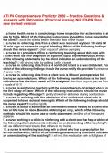 ATI PN Comprehensive Predictor 2020 &ndash; Practice Questions & Answers with Rationales Practical Nursing NCLEX-PN Prep new revised version&period;pdf