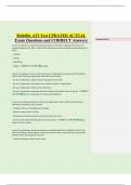 Mobility ATI Test UPDATED ACTUAL  Exam Questions and CORRECT Answers 