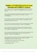 Mobility ATI   Bundled Exam Questions WITH  CORRECT Answers
