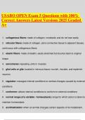 USABO OPEN Exam 5 Questions with 100- Correct Answers Latest Versions 2025 Graded A&plus;&period;