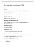 Pre-blend Aromatherapy ITEC Questions and Answers Best rated A&plus; Guaranteed Success Latest Update