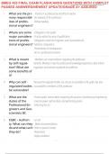 BMEG 455 FINAL EXAM FLASHCARDS QUESTIONS WITH COMPLETE PASSED ANSWERS&sol;NEWEST UPDATE&sol;GRADE A&plus; ASSURED