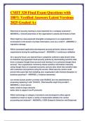 CMIT 320 Final Exam Questions with 100&percnt; Verified Answers Latest Versions 2025 Graded A&plus;&period;