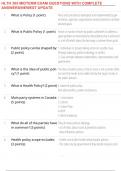 HLTH 305 MIDTERM EXAM QUESTIONS WITH COMPLETE ANSWERS&sol;NEWEST UPDATE