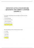 OSCE&sol;CSCE ACTUAL EXAM 2025-2026 QUESTIONS AND CORRECT ANSWERS GRADED A&plus;