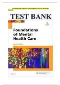 Test Bank &ndash; Foundations of Mental Health Care by Morrison&comma; 6th Edition &ndash; Complete Exam Preparation Material