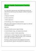 Mental Health Technician Exam Test Questions With Complete Solutions &vert;2025&sol;2026