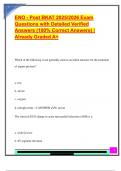 ENO - Post BKAT 2025&sol;2026 Exam  Questions with Detailed Verified  Answers &lpar;100&percnt; Correct Answers&rpar; &vert;  Already Graded A&plus; 