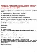 Michigan Life Insurance State Exam Study Guide with Answer Key Comprehensive Practice Questions and Explanations&period;pdf