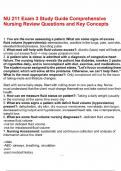 NU 211 Exam 3 Study Guide Comprehensive Nursing Review Questions and Key Concepts&period;pdf