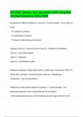 AZ POST Waiver Test Questions with Complete Verified Solutions 2025&sol;2026