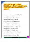 FLAIR EXAM PACKAGE DEAL QUESTIONS AND VERIFIED DETAILED ANSWERS &vert; 100&percnt; GUARANTEED PASS &vert; ALREADY GRADED A&plus;