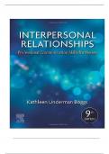 Interpersonal Relationships and Professional Communication Skills for Nurses &ndash; 9th Edition &lpar;Arnold & Boggs&rpar; &ndash; Full Test Bank &plus; Summary