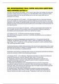 MO JURISPRUDENCE FINAL PAPER 2025&sol;2026 QUESTIONS AND ANSWERS RATED A&plus;