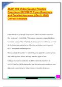 JAMF 100 Video Course Practice  Questions 2025&sol;2026 Exam Questions  and Detailed Answers &vert; Get it 100&percnt;  Correct Answers
