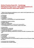 Online Practice Exam -2 &ndash; Cardiology Pathophysiology Focus High Yield Questions & Detailed answers Rationales NEW&excl;&excl;&excl;&excl;&period;pdf