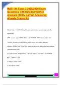 MAS 101 Exam 2 2025&sol;2026 Exam  Questions with Detailed Verified  Answers &lpar;100&percnt; Correct Answers&rpar; &vert;  Already Graded A&plus;