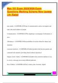 Mas 101 Exam 2025&sol;2026 Exam  Questions Marking Scheme New Update  &vert; A&plus; Rated 