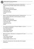 CIPP&sol;E IAPP Practice Questions
