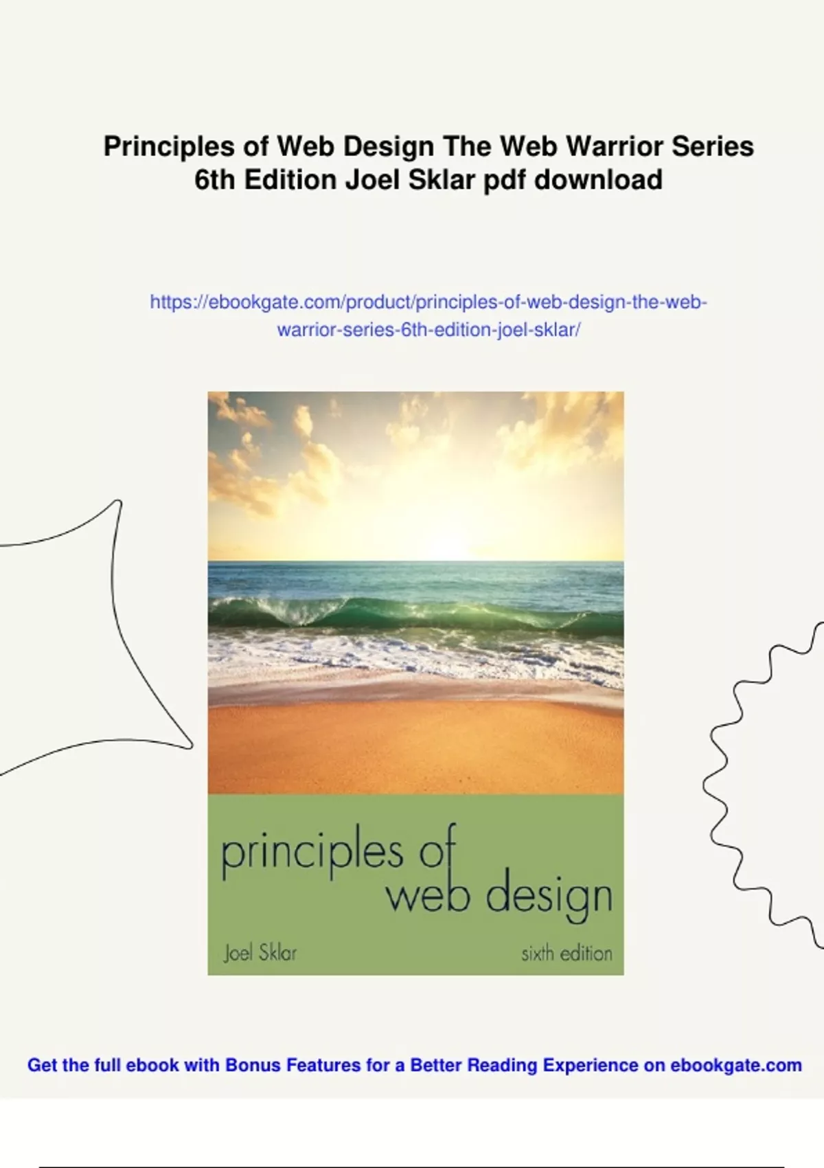 Summary Principles of Web Design The Web Warrior Series 6th Edition ...
