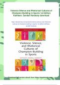 Violence Silence and Rhetorical Cultures of Champion Building in Sports 1st Edition Kathleen&period; Sandell Hardesty - Instant Download