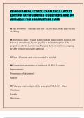 GEORGIA REAL ESTATE EXAM 2025 LATEST EDITION WITH VERIFIED QUESTIONS AND A&plus; ANSWERS FOR GUARANTEED PASS