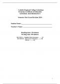 SAC review General Mathematics 