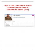 WEEK &num;7 CASE STUDY  ACTUAL SCREENSHOT  PRESENT 60 YEAR OLD FEMALE PATIENT  REASON &semi; SHORTNESS OF BREATH   &lpar;6512 &rpar;&period; WALDEN UNIVERSITY