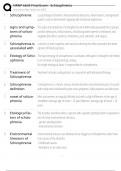 NRNP 6635 Final Exam - Schizophrenia